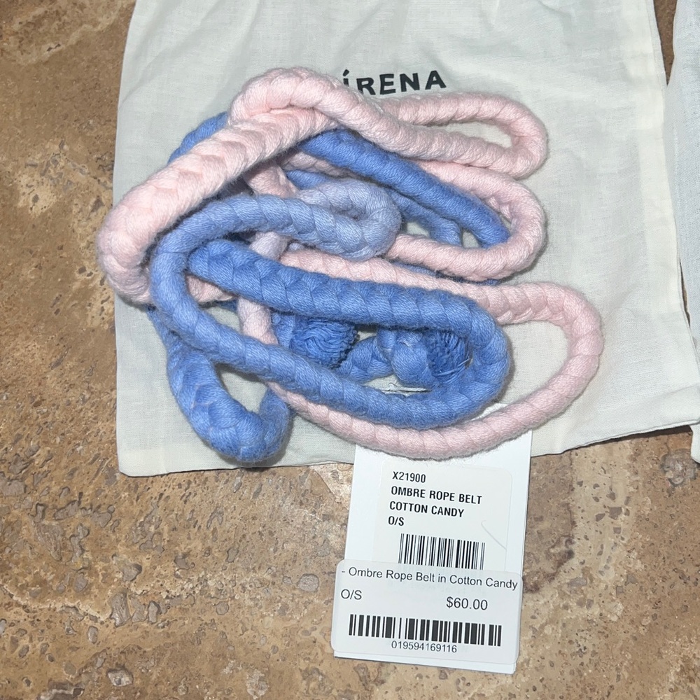New•Xirena rope belt-pink & blue